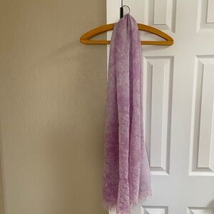 J. Crew Lavender Floral Scarf